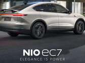 EC7的风阻系数为0.23，创下了SUV的新低（图片：NIO）。