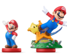 旧版马里奥 Amiibo 与新版超级马里奥Galaxy with Luma Amiibo 的比例对比（图片来源：R/amiibo）