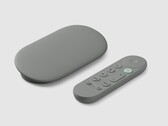 Google TV Streamer (4K) 有榛色和瓷色两种颜色。(图片来源：Google）。
