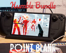 Point Blank 捆绑包将于 2025 年 9 月 4 日到期。图为运行 Superhot 的 Steam Deck。(图片来源：Humble Bundle 和 Notebookcheck - 已编辑）