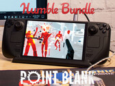 Point Blank 捆绑包将于 2025 年 9 月 4 日到期。图为运行 Superhot 的 Steam Deck。(图片来源：Humble Bundle 和 Notebookcheck - 已编辑）