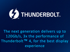 下一代Thunderbolt有望实现高达80Gbps的数据传输，而显示器则高达120Gbps。(图片来自英特尔)