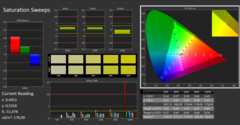 Calman ColorChecker。DCI-P3 - 饱和度