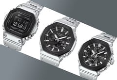 卡西欧全金属 G-Shock 系列采用坚固的太阳能模块，可提供无限的运行时间。(图片来源：卡西欧）