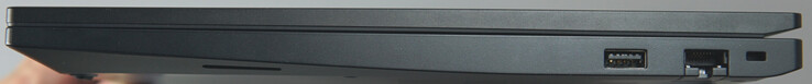 右侧端口USB-A (5 Gbit/s)、千兆 LAN、Kensington 锁