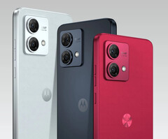 Moto G84 5G 的三种首发颜色。(图片来源：@evleaks）