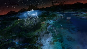 一张展示 A Total War Saga: Troy 中世界地图的图片。