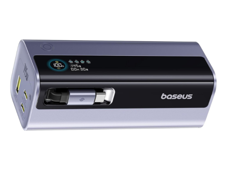 Baseus 电源银行 145W 20,000mAh EnerGeek GR11。（图片来源：Baseus）