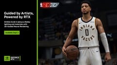 一张展示英伟达 DLSS 5 技术的幻灯片,重点展示《NBA 2K27》