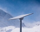 雪地中的 Starlink 接收机（图片来源：SpaceX）