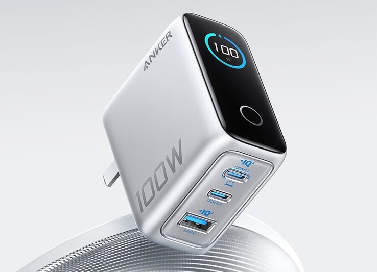 Anker 的新充电器提供 100 瓦功率和大显示屏（图片来源：Anker via AnkerInsider）