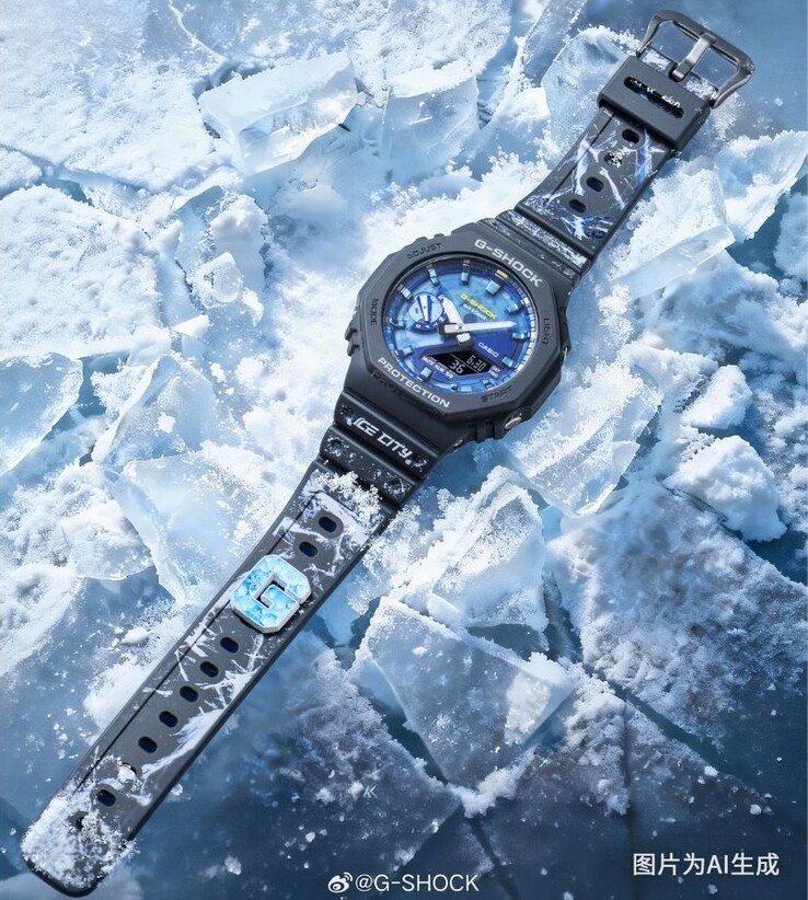 卡西欧 G-Shock GA-2100AS-2APRH 手表。(图片来源：卡西欧）