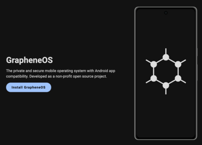 GrapheneOS 专为限制谷歌的数据追踪而设计，但无需启用任何 Google Play 服务即可使用（来源：Graphene OS）