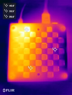 压力测试中的 NiPoGi AM06 Pro（底部）