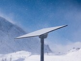 雪地中的 Starlink 接收器（图片来源：SpaceX）
