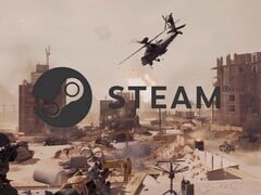 带有 Steam 徽标的《战地 6》发布预告片图片（图片来源：截图，《战地》YouTube，有编辑）