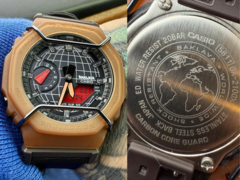 新款卡西欧 G-Shock x Action Bronson 合作手表应配备碳芯防护结构、20 巴防水和防震功能。(图片来源：Instagram 上的 @bambambaklava）