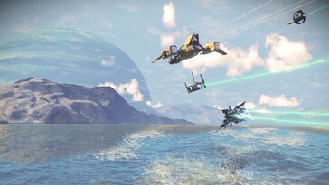 显示《无主之地》中飞船的图片。