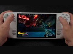 在 Steam Deck 上运行的《边陲 4》游戏，显示手持游戏时屏幕帧率较低（图片来源：ETA PRIME via YouTube）