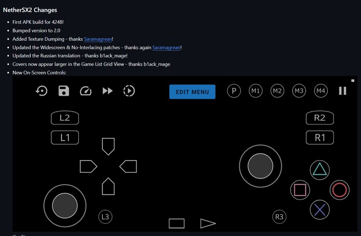 NetherSX2 2.0 版本的主要变化（图片来源：Trixarian）