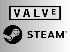 Valve 和 Steam 徽标（图片来源：Valve Corporation，公共领域，通过维基共享资源：Valve Corporation，公共领域，通过维基共享资源，DemonDays64，修改 Valve Corporation 文件，公共领域，通过维基共享资源)