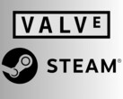 Valve 和 Steam 徽标（图片来源：Valve Corporation，公共领域，通过维基共享资源：Valve Corporation，公共领域，通过维基共享资源，DemonDays64，修改 Valve Corporation 文件，公共领域，通过维基共享资源)