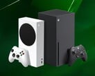 绿色背景上显示的 Xbox X 系列和 S 系列游戏机（图片来源：Xbox Wire，有编辑）