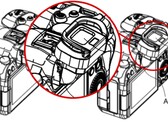 佳能最近在日本提交的一份专利申请中披露了一种内置倾斜式 EVF 设计。(图片来源:佳能 - 已编辑)