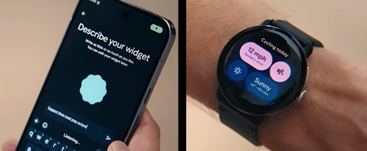 Gemini Intelligence forAndroid 可根据口语描述创建自定义部件。