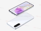 Galaxy A36 被认为长这样。(图片来源：Giznext x OnLeaks）
