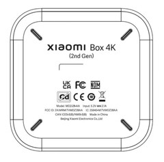 第二代小米盒子4K的背板设计（专利）（来源：FCC ID）。