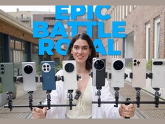 图为除三星Galaxy S25 Ultra 之外的测试手机（图片来源：Versus；编辑截图）