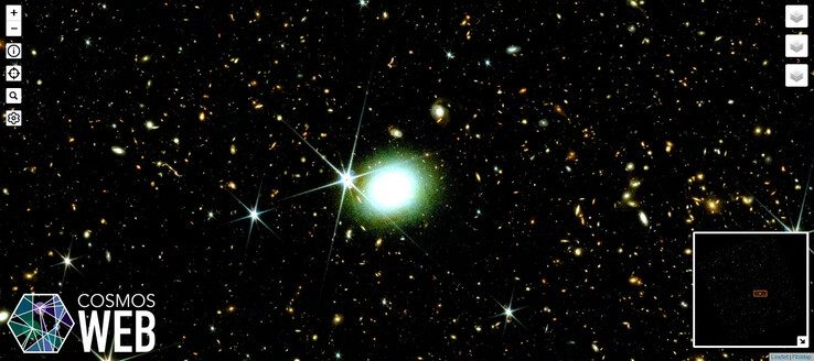 您可以在该地图上看到的示例。(图片来源：COSMOS-Web）