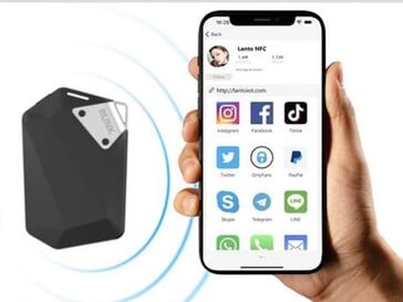 作为 NFC 名片的 Runk 2.0 多模块（图片来源：Runker）