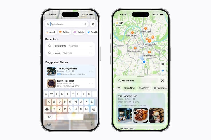 Apple Maps 上的 Apple Business 广告