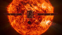 太阳轨道器航天器正在接近太阳。图：太阳轨道器探测器的概念图（图片来源：欧空局）