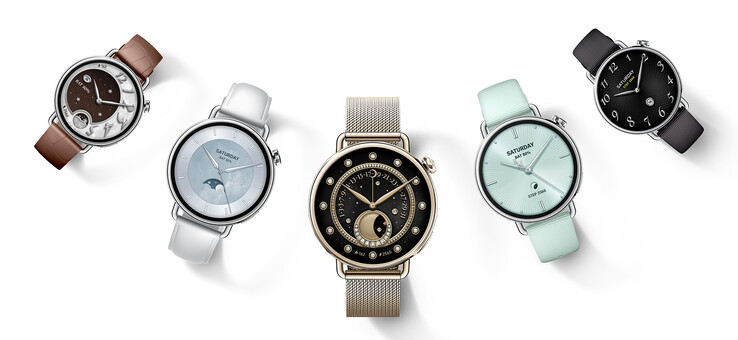 小米在中国销售的 Watch S4 41 mm 有多种外观。(图片来源：小米）