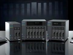 Asustor Lockerstor NAS 具有多达 6 个驱动器托架,最大容量为 212 TB。(图片来源:Asustor)