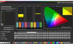 ColorChecker（配置文件：自定义，原始模式；目标色彩空间：sRGB）
