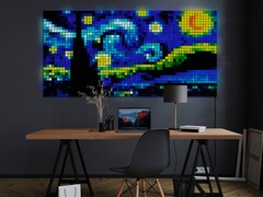 你可以使用Razer Chroma RGB或Omen Light Studio将Twinkly Squares智能灯与你的游戏同步。(图片来源：Twinkly)