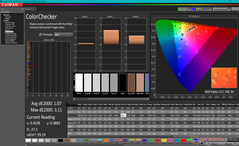 校准后的ColorChecker