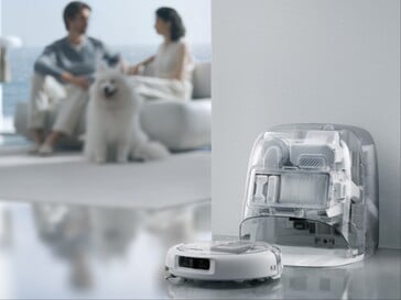DJI Romo P2 采用透明设计。
