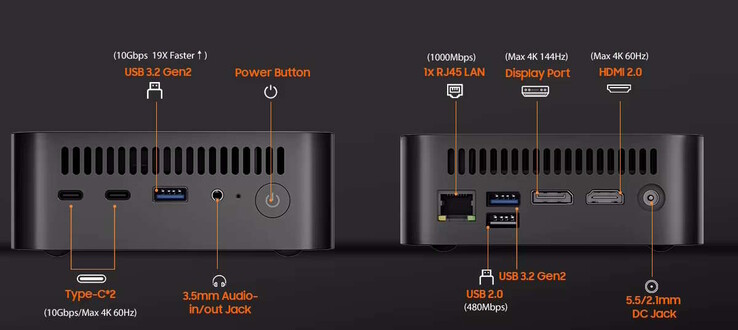 MP100 支持多台显示器（图片来源：Blackview）