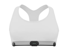 Garmin HRM-Fit 心率监测器可夹在运动胸罩上（图片来源：Garmin）