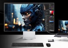 LG UltraFine 6K 32U990A 采用几乎无边框的面板和时尚的外壳。(图片来源：LG）