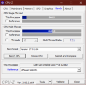 CPU-Z基准测试