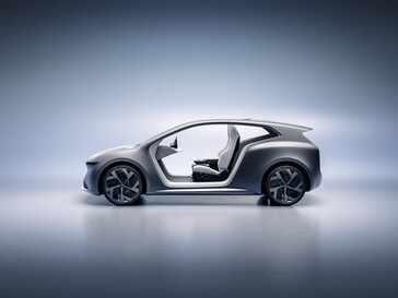 Lucid Lunar 机器人出租车侧面