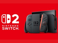 任天堂 Switch 2 产品图片，带底座和 Joy-Con 2 充电手柄。(图片来源：任天堂）