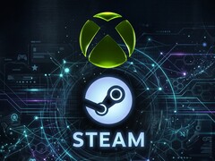 显示 Xbox 和 Steam 徽标
