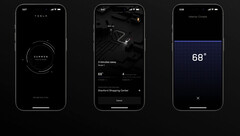 特斯拉叫车服务 UI（图片：特斯拉）